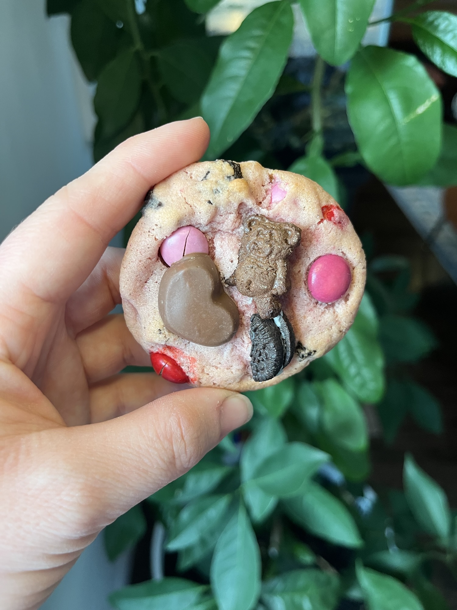 Pink Oreo, M&M, and Reeses Valentines Day Cookie Recipe