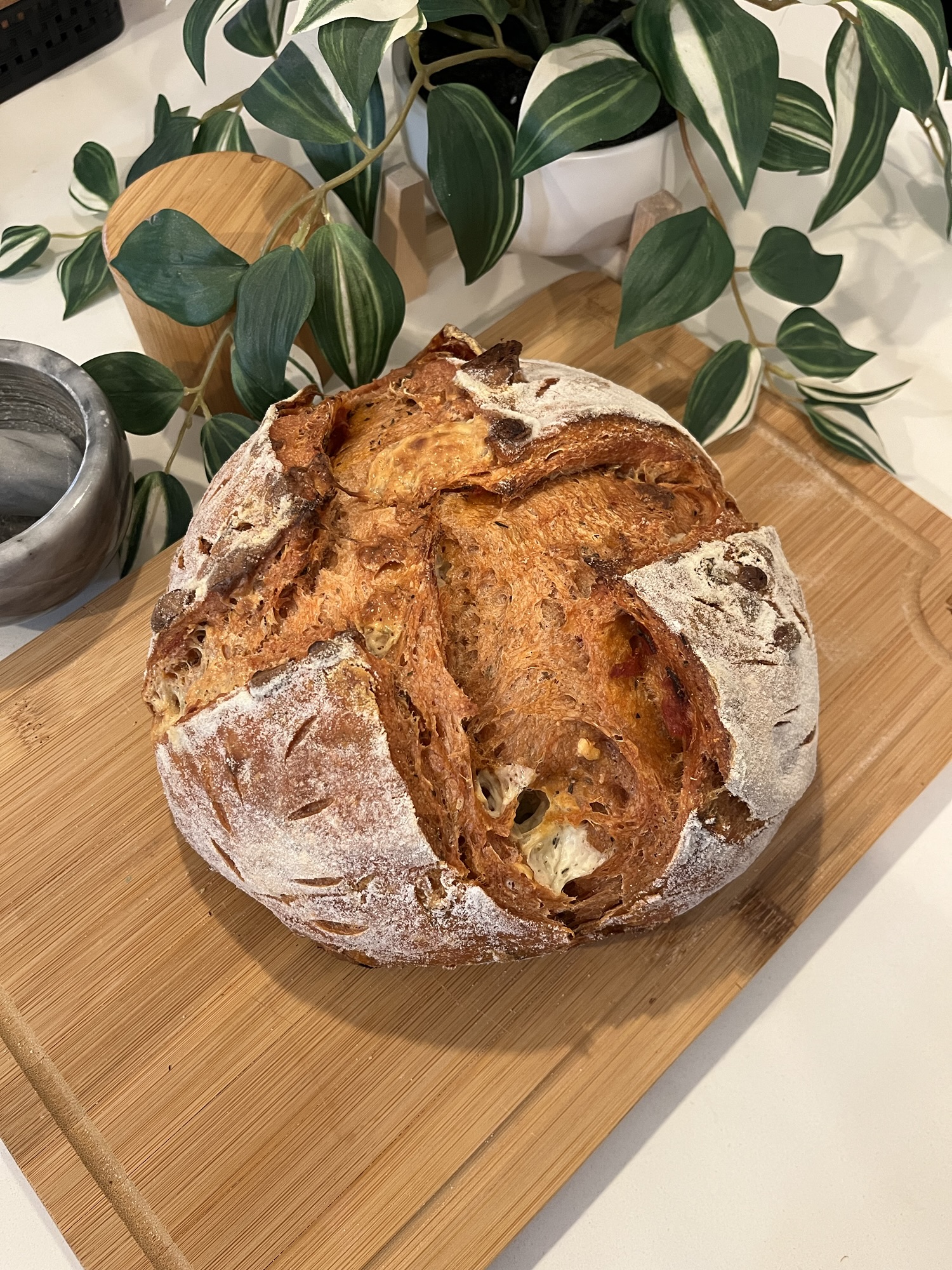 Pepperoni Pizza Sourdough Loaf Recipe