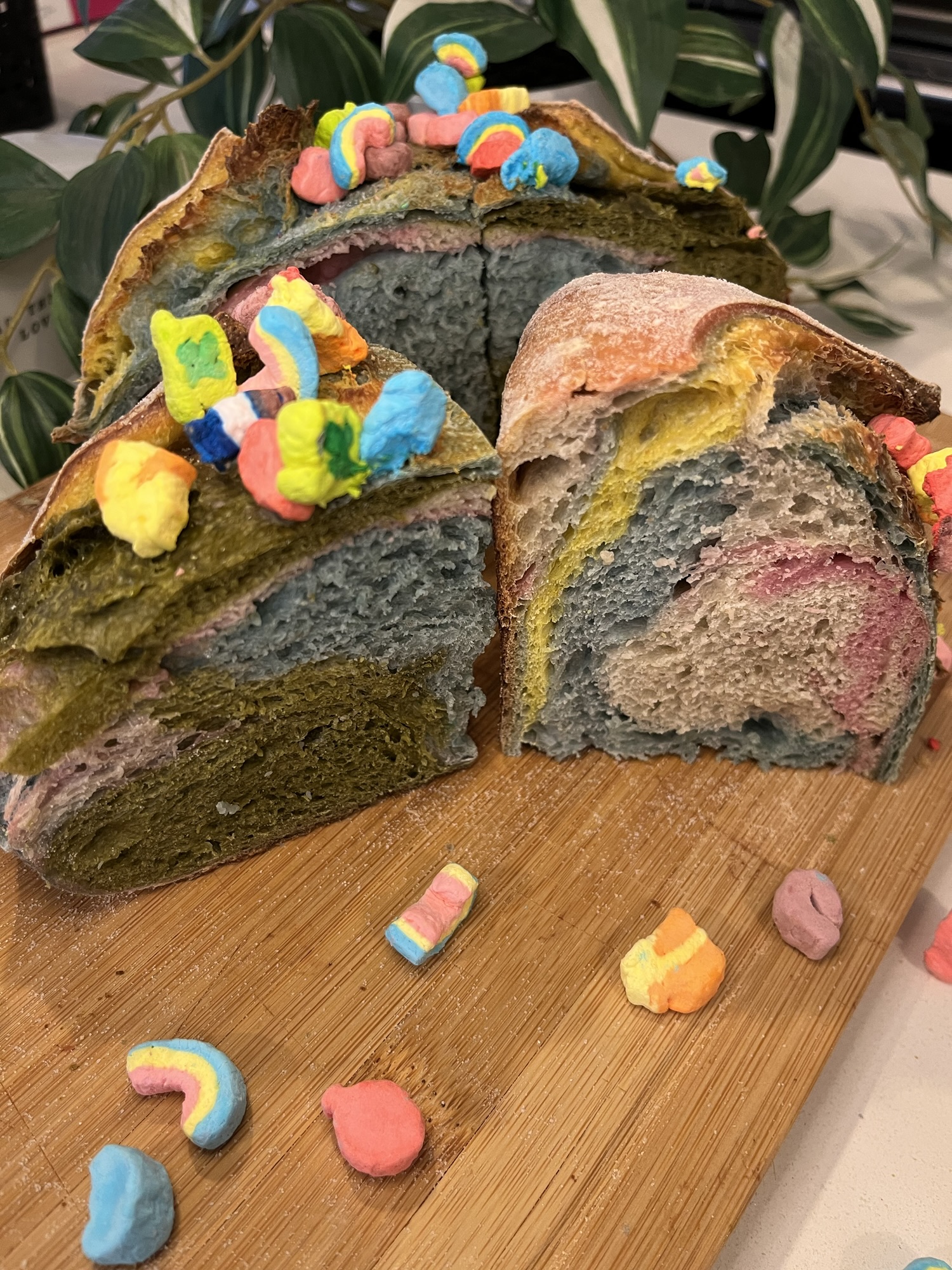 Rainbow Cereal Milk Sourdough Bread Recipe