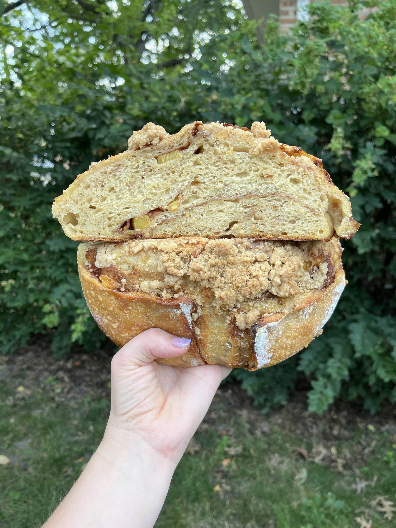 Peach Cobbler Sourdough Loaf Recipe