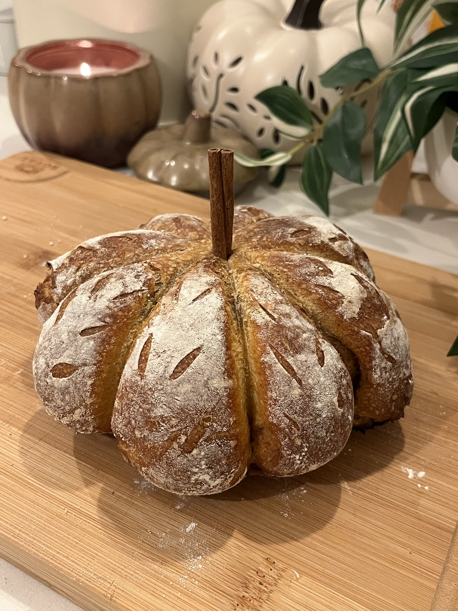 Pumpkin Cinnamon Swirl Sourdough Loaf Recipe