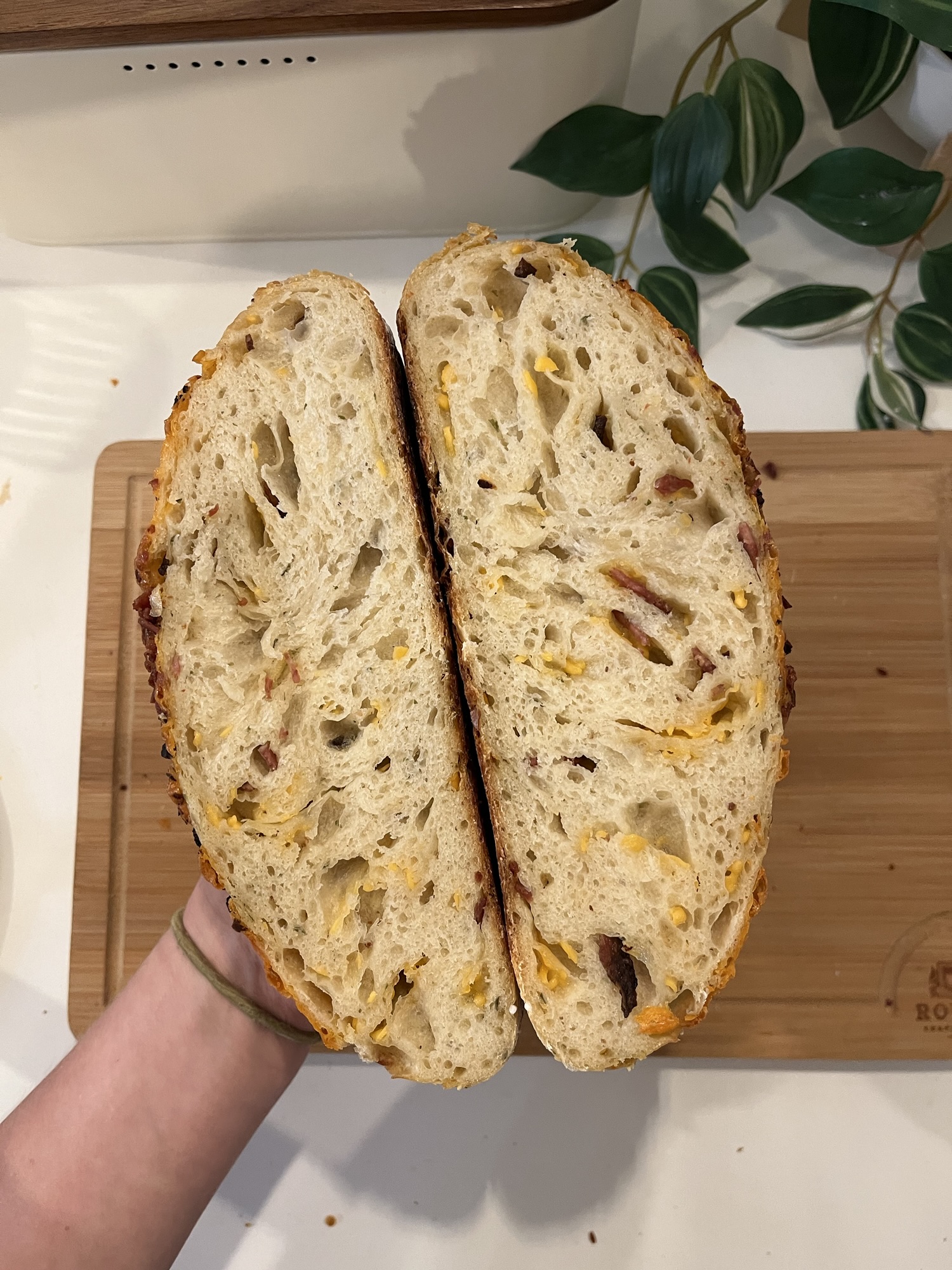 Bacon Cheddar Ranch Sourdough Loaf Recipe